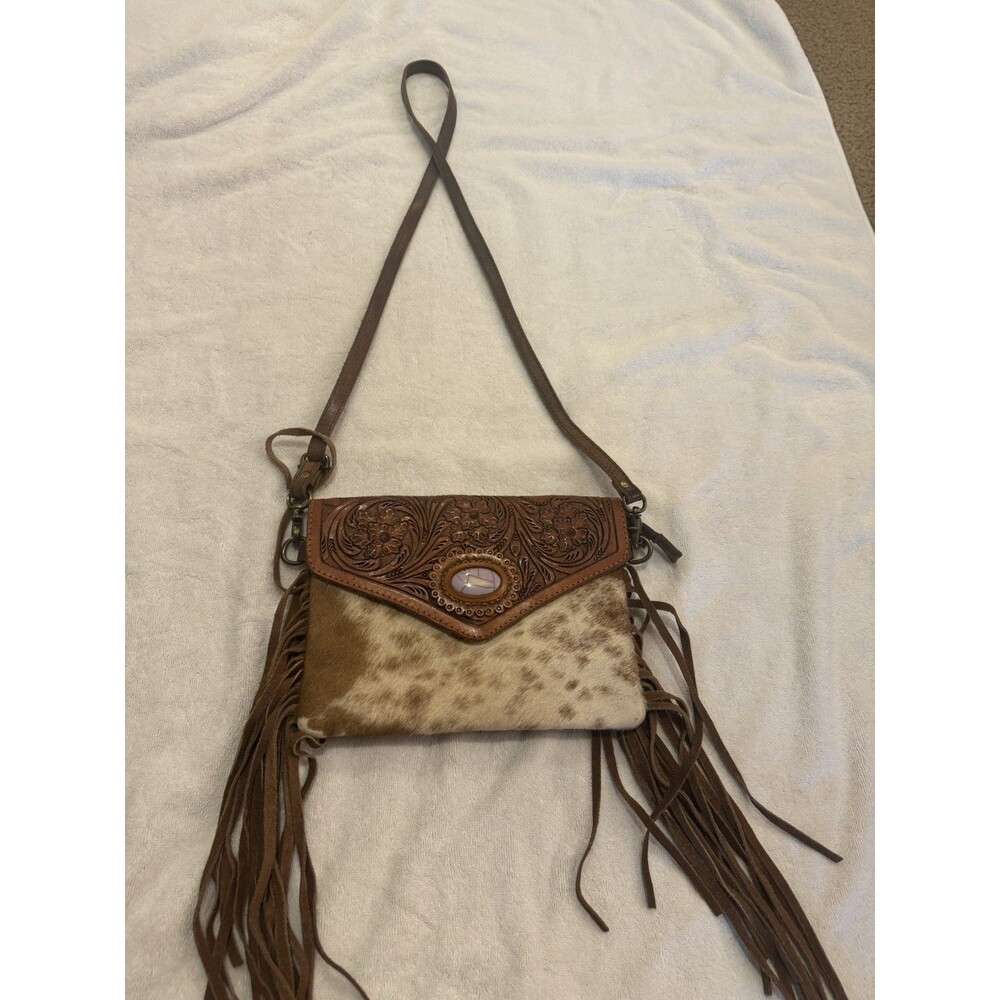 AD American Darling ADBGA341 Envelope Hand Tooled Genuine Leather Women Bag